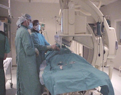 Interventional cardiologists have an annual exposure two to three times higher than that of radiologists.