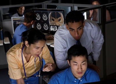 A PACS may improve workflow for radiologists, but further consideration must be given to archiving and storage of images. Image courtesy of Philips Healthcare.