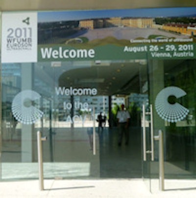 The Austria Center was the venue for the 2011 World Federation for Ultrasound in Medicine and Biology (WFUMB) congress. Image courtesy of Mélisande Rouger.