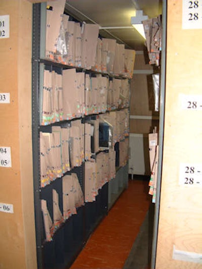 Until PACS was introduced, conventional film packets had to be kept in huge storage rooms.