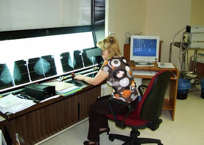 Hungary also offers a dedicated training examination to radiolgoists innvolved in breast screening. All images courtesy of Gábor Forrai, PhD.