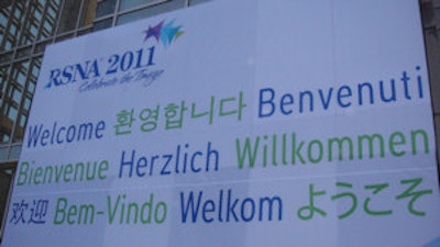 Everybody's welcome -- that was the organizers' message to thousands of overseas attendees when they arrived today at McCormick Place in Chicago.