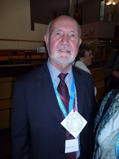 ISRRT secretary general wore his Order of the Frankfurter with great pride.