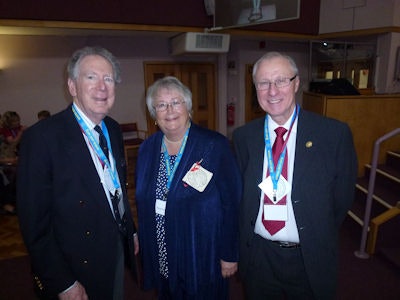 From the left are Dr. Roger Berry, Margaret McClellan, and A. Stewart Whitley. All images courtesy of Dr. Adrian Thomas.