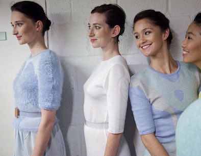 The collection based on the Allen Institute for Brain Science images was presented during London Fashion Week. Image credit: Philip Meech.