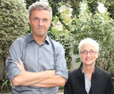 John Talbot with his business partner Catherine Westbrook.