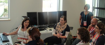 Before the start of the games, all radiologists and radiographers must learn how to use GE Healthcare IT's Centricity RIS/PACS, which will store the patient's imaging records and make available the complete electronic record. The PACS trainers for the Olympics are Sarah Kay and Tracy Finlayson, healthcare IT applications specialists from GE Healthcare.