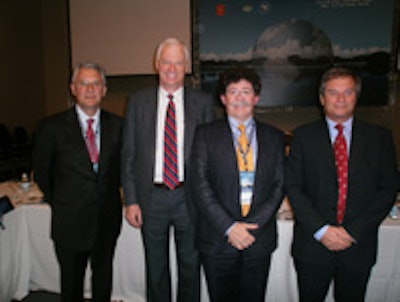 Labuscagne (second from right) and Dr. James Borgstede (second from left) and their ISR colleagues organized a well attended ICR in São Paulo in May.