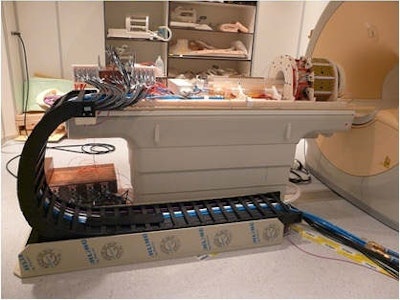 Silicon photomultiplier based preclinical PET/RF insert for simultaneous PET and MR imaging in a human 3-tesla MRI at University Clinic in Aachen. Presented by V. Schulz et al, IEEE Nuclear Science Symposium and Medical Imaging Conference, 2011, rec. J2-5.
