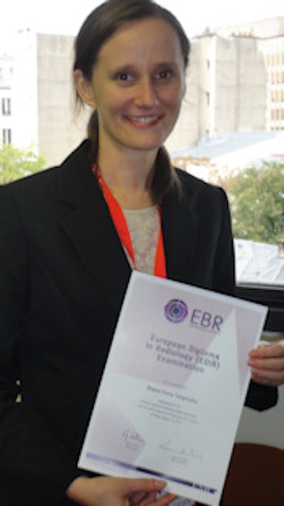Polish-born Dr. Bogna Targonska hopes the EDiR will give her the chance to work as a pediatric radiologist in Europe.