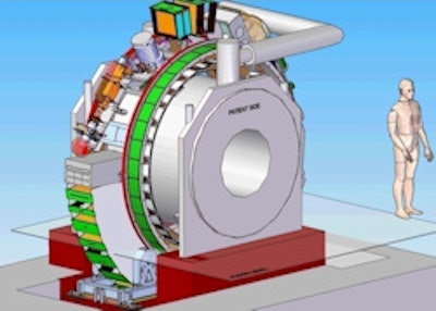 The MR-linac prototype. All images courtesy of Mette Stam and University Medical Center Utrecht.