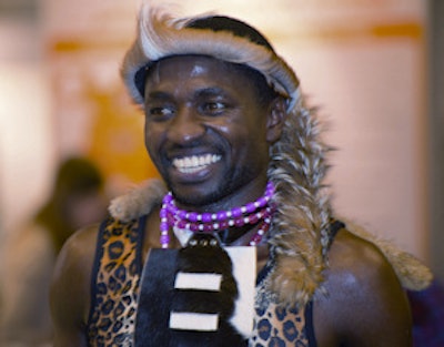 South African culture and costumes have been prominent at ECR 2013 because South Africa is one of the three host nations. The other two are Spain and Chile. Image courtesy of the European Society of Radiology.