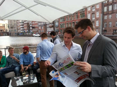 After a tough day at the congress, young scientists and medical students attended a special reception for the 'brightest minds in radiology' at the Cremon bar. This trendy location gave DRK attendees a chance to relax, network, and exchange the latest news in clinical and academic radiology.