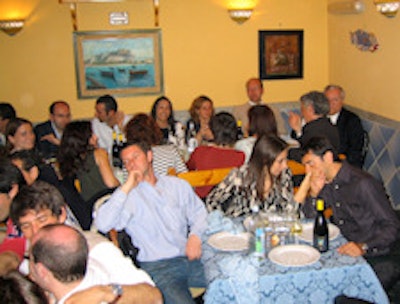 Passariello loved social gatherings with his radiology colleagues in Rome. Images courtesy of Dr. Franco Iafrate and Dr. Federica Pediconi.