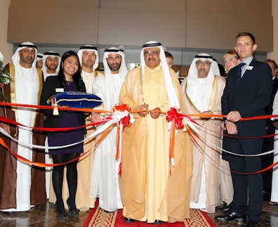 HH Sheikh Hamdan bin Rashid Al Maktoum officially opened the Arab Health congress.