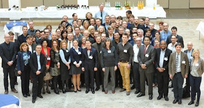 Researchers from 20 European countries gather at Berlin's Charité Hospital on 12 February to launch the DISCHARGE research project aimed at weighing the benefits of cardiac catheterization versus coronary CT angiography. Image courtesy of the German Radiological Society (DRG).