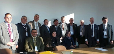Dr. Atheer Adnan Fadhil Khalaf (far right) and colleagues from Iraq met with senior representatives from the European Society of Radiology (ESR) during ECR 2014, including immediate past-ESR President Dr. Guy Frija, current ESR President Dr. Lorenzo Bonomo, and ESR Executive Director Peter Baierl.