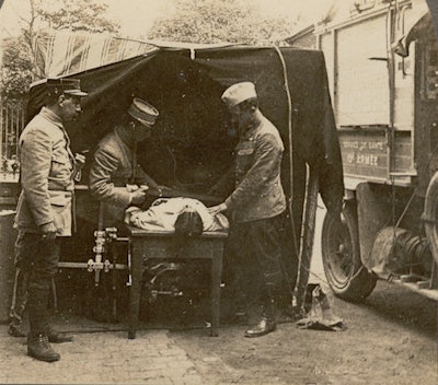 A fleet of 20 x-ray vehicles was built up, and they were called 'petites Curies.'