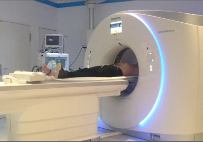 The new Somatom Force scanner by Siemens Healthcare. All images courtesy of Dr. Christoph Becker.