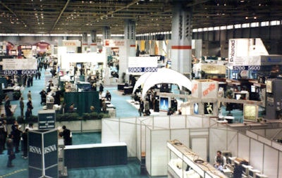 In 1995, RSNA celebrated 100 years of radiology, but only a few of the companies in this photo of the exhibit hall will be there to celebrate the 100th anniversary of the congress.
