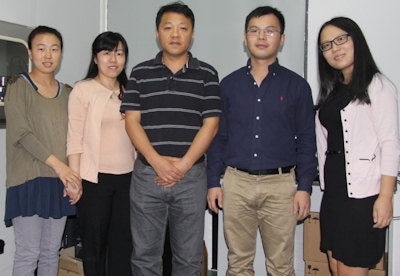 Some of the Nanjing University researchers working on multifunctional microbubble agents.
