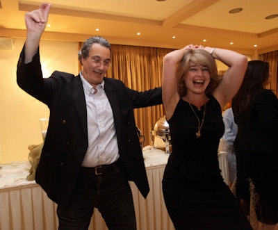 Dr. Guy Sebag dancing with his wife Christina at the gala dinner of ESPR in Athens, 2012. Image courtesy of Dr. Maria I. Argyropoulou.
