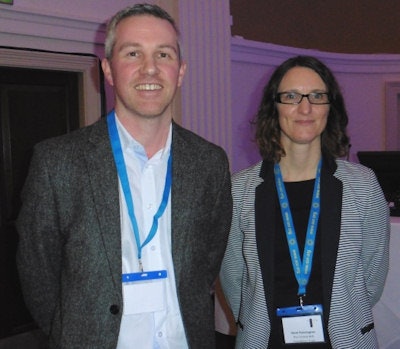 Kevin Sullivan, radiotherapy services manager at UCLH, and Hazel Pennington, lead radiographer for the proton project at the Christie.