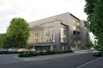 Design of the planned proton therapy center at the Christie.