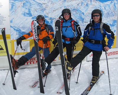Hamm loves to relax and unwind by skiing with his two sons Charlie and Colin.