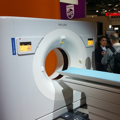 Philips is highlighting its IQon spectral CT scanner at ECR this week.