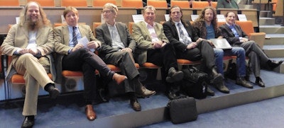 Symposium speakers (left to right): Marcel van Herk, Marcel Verheij, Ben Mijnheer, Kevin Brown, David Jaffray, Jan-Jakob Sonke, and James Balter.