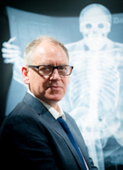 Nick Veasey considers himself 'anti-fashion' because he doesn't show the surface, just what is within. People all look the same inside, he said.