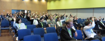 The audience votes.
