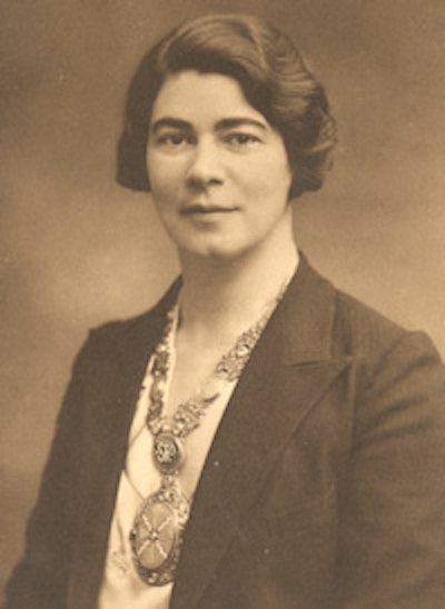 Fig 2. Kitty Clark, president of the Society of Radiographers.