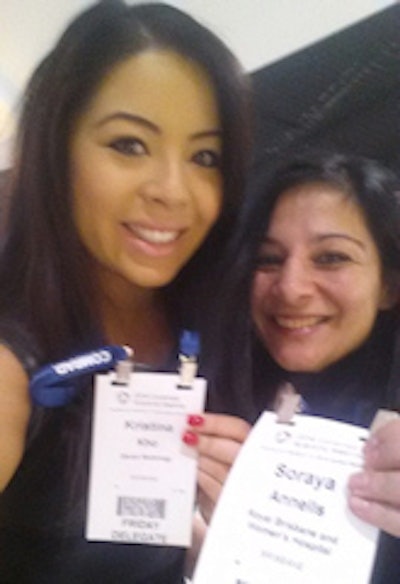 Kristina Kho and Soraya Annells present at their first conference.