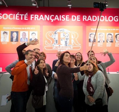 Selfie time. SFR staff take a picture together.