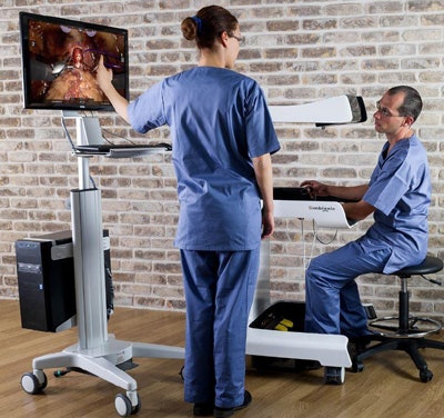 Using the RobotiX Mentor training module. Image courtesy of Yaki Setty.