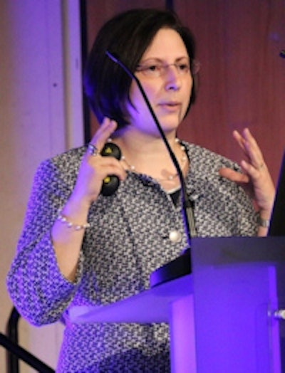 Katia Parodi, PhD, from Ludwig-Maximilians-Universität München discusses adaptive radiotherapy. Credit: James Dacey