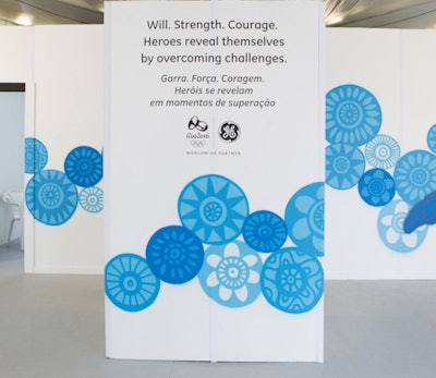 'Will. Strength. Courage.' is the message that will greet athletes when they enter the polyclinic.