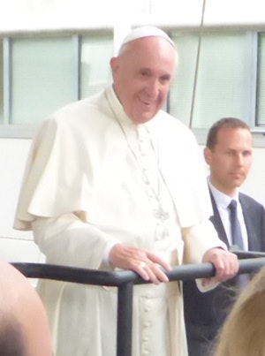 Pope Francis visiting ESC.