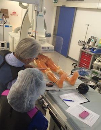 Staff undergoing dose-related training at Al Ain Hospital. All images courtesy of Wadha Al Shamsi.