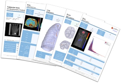 Figure 2. Example of structured quantitative reports generated by QUIBIM.