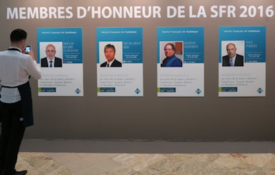 Four overseas radiologists became honorary members of the SFR at JFR 2016. In addition to Parizel, the others were Drs. Moulay Rachid El Hassani from Morocco, Seung-Hyup Kim from South Korea, and Jacques Lévesque from Canada. Image by Dr. Robert Lavayssière.