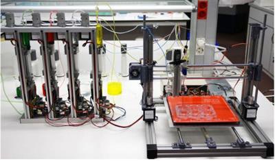 Prototype for a 3D bioprinter that creates functional human skin. Image courtesy of UC3M.