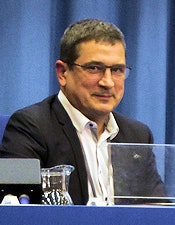 Putting on a brave face: Delays at the EMA meant Dr. Olivier Clément, PhD, from Paris had very little to say.