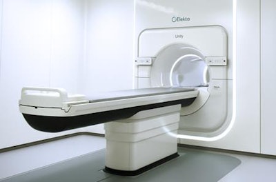 Elekta Unity provides real-time MR imaging during radiation therapy. Image courtesy of Elekta.