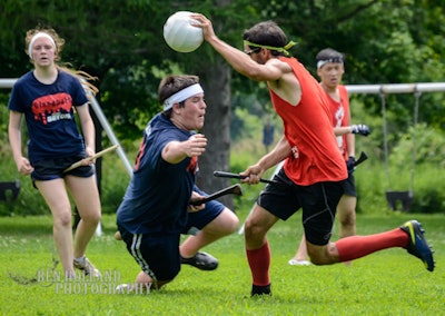 A ball used in quidditch is called the quaffle.