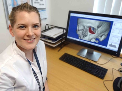 Heather Goodrum is the first biomedical 3D technician to be appointed to the U.K. NHS. Images courtesy of Abertawe Bro Morgannwg University Health Board and 3Dprintingindustry.com.
