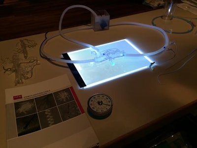 Angiography simulator. Image courtesy of Dr. Reinhard Kaufmann.