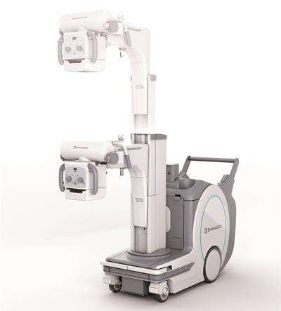 Shimadzu's MobileDaRt Evolution MX8 mobile digital x-ray system. Image courtesy of Shimadzu.